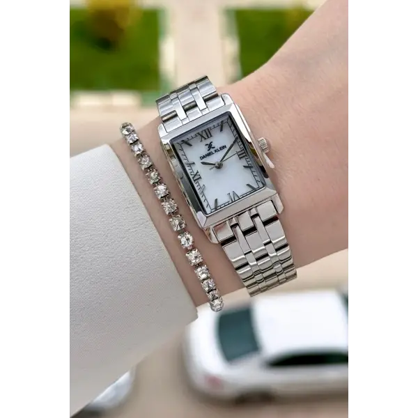 Gümüş Renk 22 mm Kadın Kol Saati