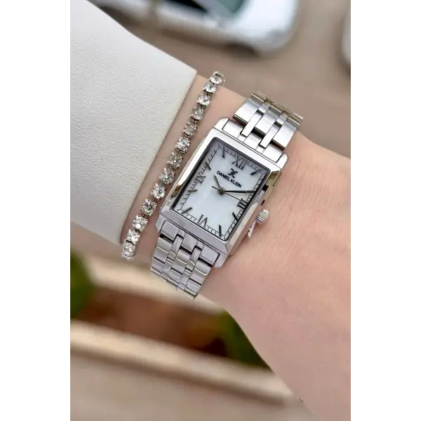 Gümüş Renk 22 mm Kadın Kol Saati