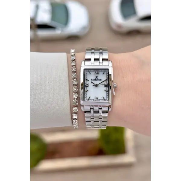 Gümüş Renk 22 mm Kadın Kol Saati