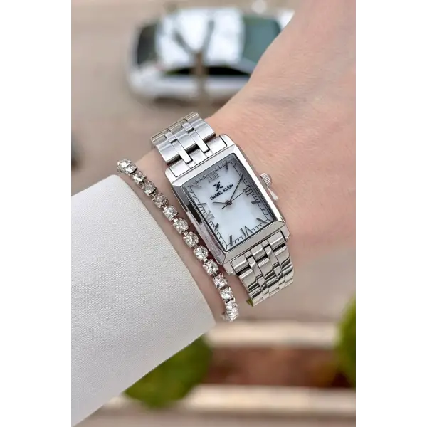 Gümüş Renk 22 mm Kadın Kol Saati