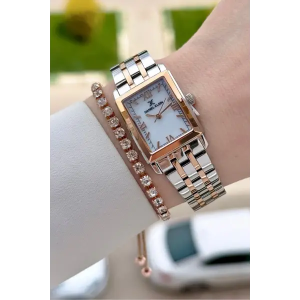 Rose Gümüş Renk 22 mm Kadın Kol Saati