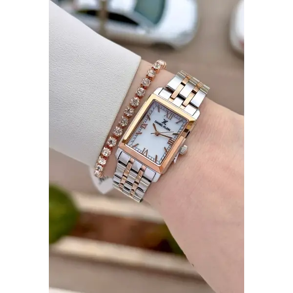 Rose Gümüş Renk 22 mm Kadın Kol Saati