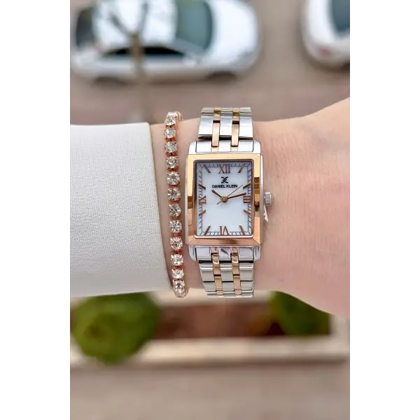 Rose Gümüş Renk 22 mm Kadın Kol Saati