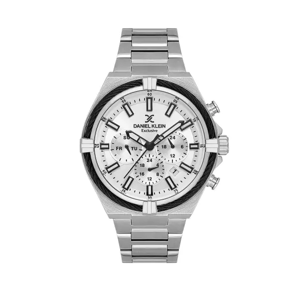 Gümüş Renk 44 Mm Hediye Paketli İç Göstergeleri Aktif Erkek Kol Saati