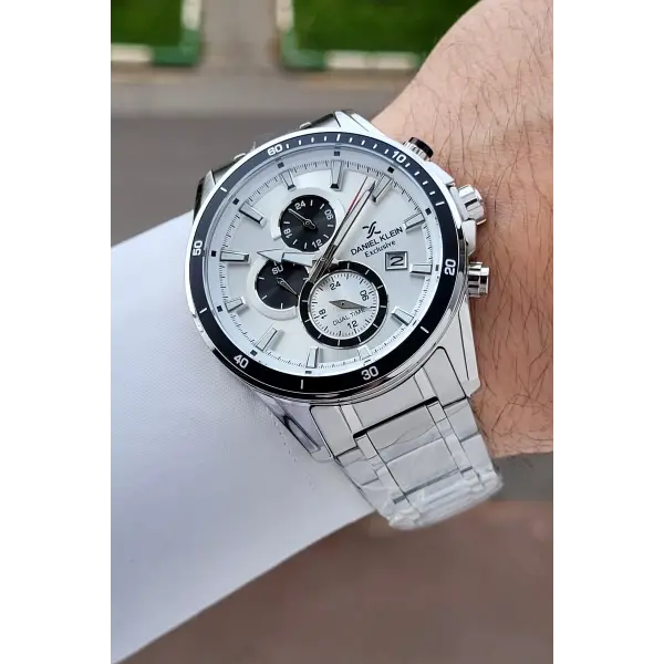 Gümüş Renk 44 Mm Hediye Paketli İç Göstergeleri Aktif Erkek Kol Saati