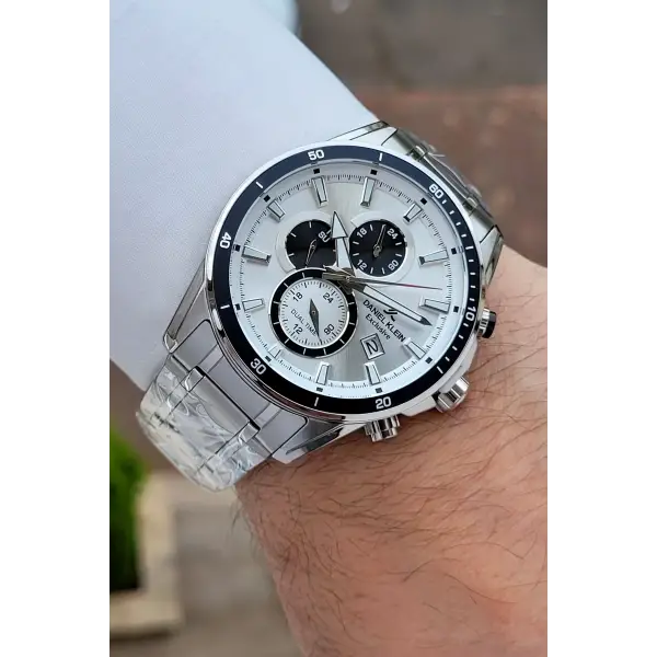 Gümüş Renk 44 Mm Hediye Paketli İç Göstergeleri Aktif Erkek Kol Saati