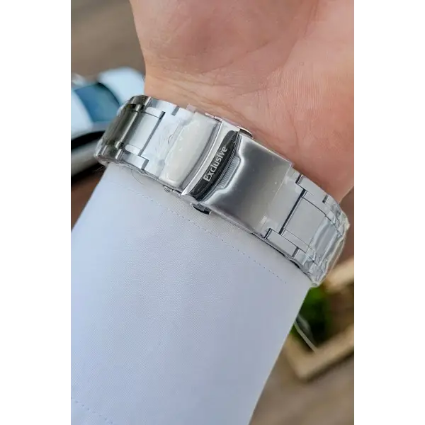 Gümüş Renk 44 Mm Hediye Paketli İç Göstergeleri Aktif Erkek Kol Saati