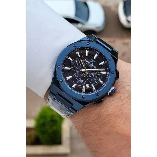 Lacivert Renk 44,5 Mm Hediye Paketli İç Göstergeleri Aktif Erkek Kol Saati