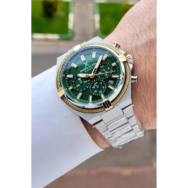 Kadranı Lacivert Kordonu Gümüş Renk 44 Mm Hediye Paketli İç Göstergeleri Aktif Erkek Kol Saati