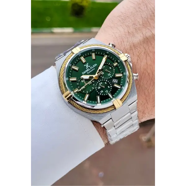 Kadranı Lacivert Kordonu Gümüş Renk 44 Mm Hediye Paketli İç Göstergeleri Aktif Erkek Kol Saati