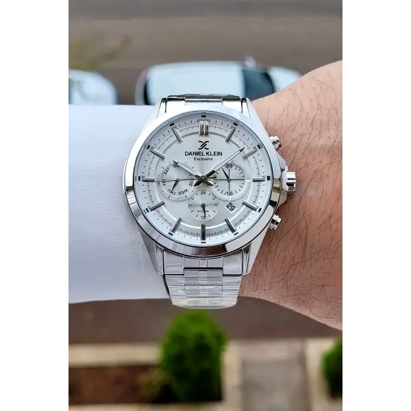 Gümüş Renk 44 Mm Hediye Paketli İç Göstergeleri Aktif Erkek Kol Saati
