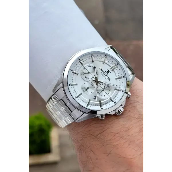 Gümüş Renk 44 Mm Hediye Paketli İç Göstergeleri Aktif Erkek Kol Saati