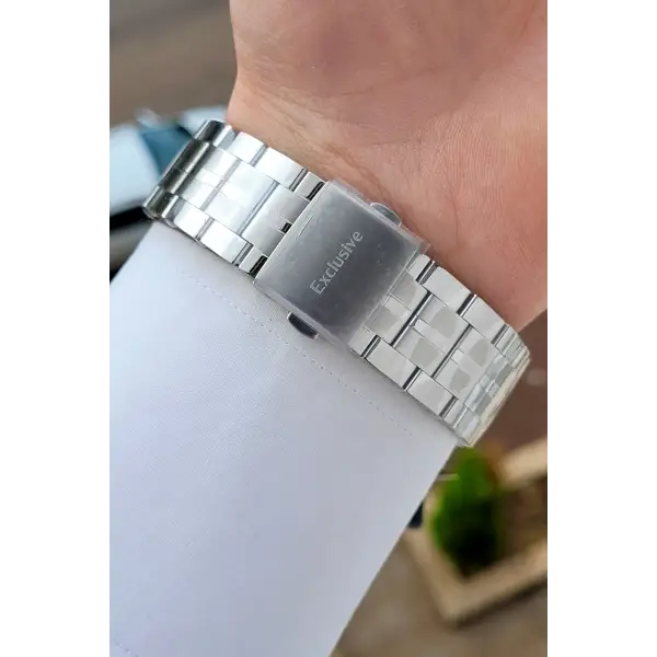 Gümüş Renk 44 Mm Hediye Paketli İç Göstergeleri Aktif Erkek Kol Saati