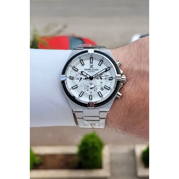 Gümüş Renk 44 Mm Hediye Paketli İç Göstergeleri Aktif Erkek Kol Saati
