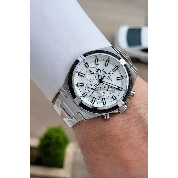 Gümüş Renk 44 Mm Hediye Paketli İç Göstergeleri Aktif Erkek Kol Saati