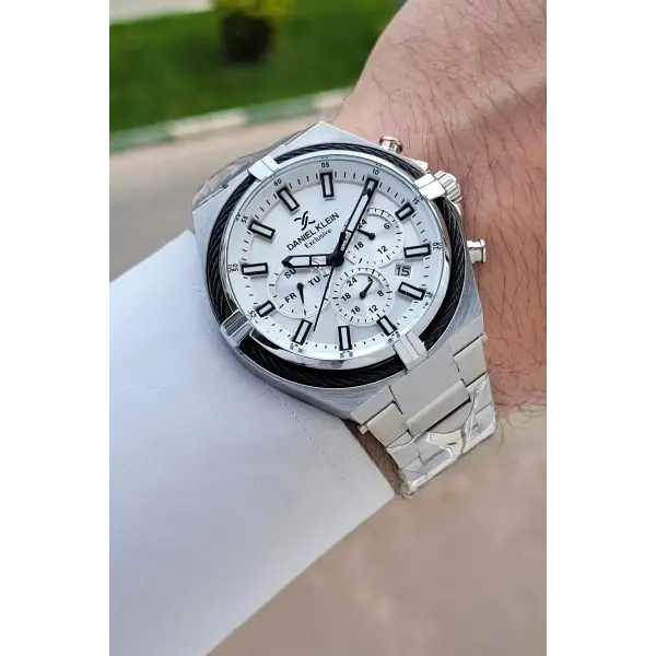 Gümüş Renk 44 Mm Hediye Paketli İç Göstergeleri Aktif Erkek Kol Saati