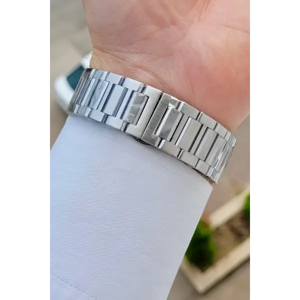 Gümüş Renk 44 Mm Hediye Paketli İç Göstergeleri Aktif Erkek Kol Saati