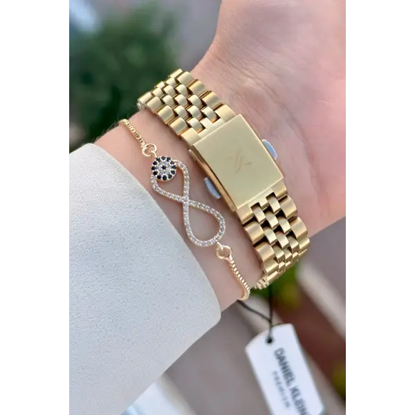 Gold Renk 32,5 Mm Hediye Paketli Kadın Kol Saati