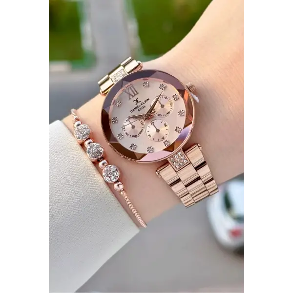 Rose Renk Hediye Paketli 32 Mm Kadın Kol Saati