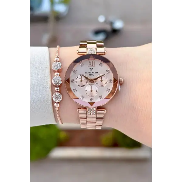 Rose Renk Hediye Paketli 32 Mm Kadın Kol Saati