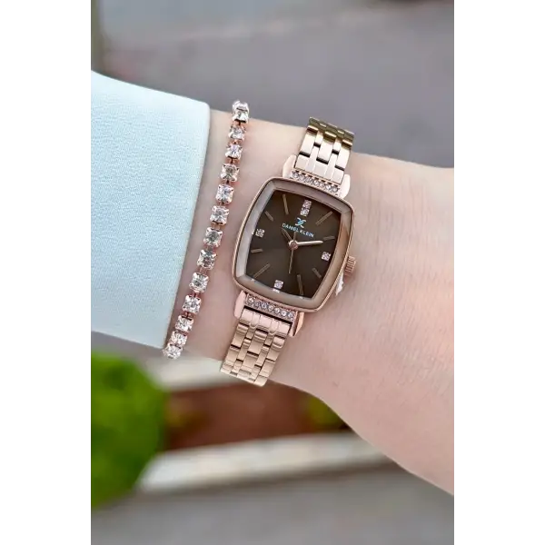 Rose Renk Hediye Paketli 22 Mm Kadın Kol Saati