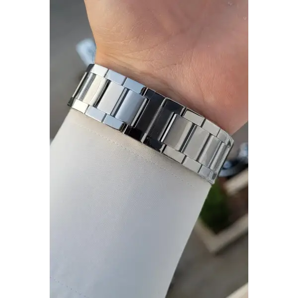 Gümüş Renk İç Göstergeleri Aktif Hediye Paketli Erkek Kol Saati