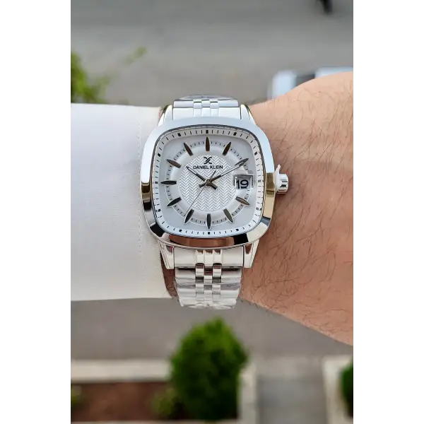 Gümüş Renk 39 Mm Hediye Paketli Erkek Kol Saati
