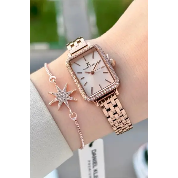 Rose Renk Hediye Paketli 21 Mm Kadın Kol Saati