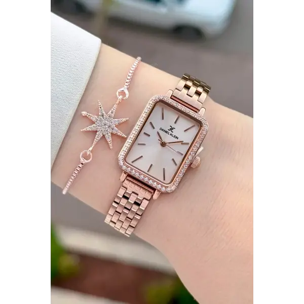 Rose Renk Hediye Paketli 21 Mm Kadın Kol Saati