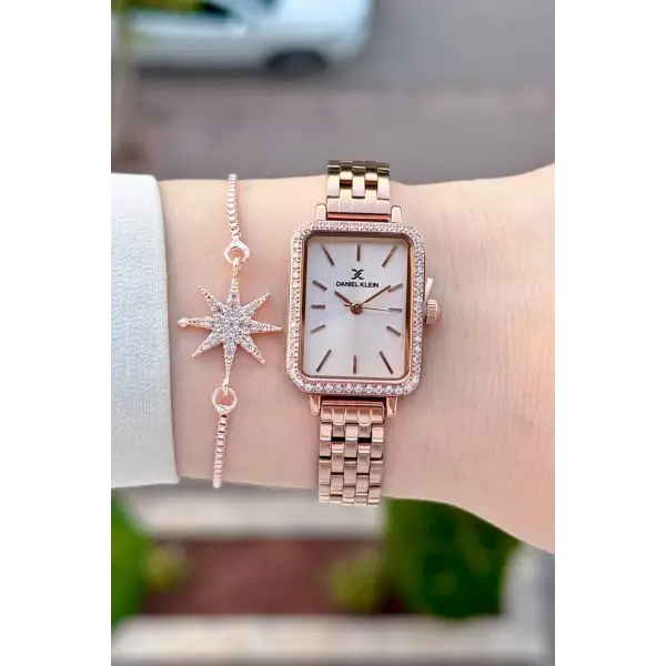 Rose Renk Hediye Paketli 21 Mm Kadın Kol Saati