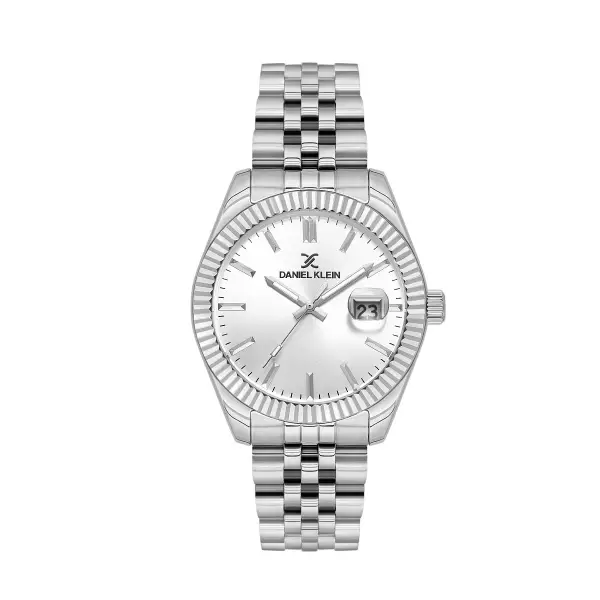 Gümüş Renk Hediye Paketli 42 Mm Erkek Kol Saati