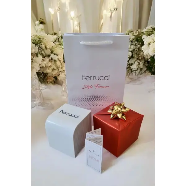 Gold Gümüş Renk Hediye Paketli 40 Mm Takvimli Erkek Kol Saati