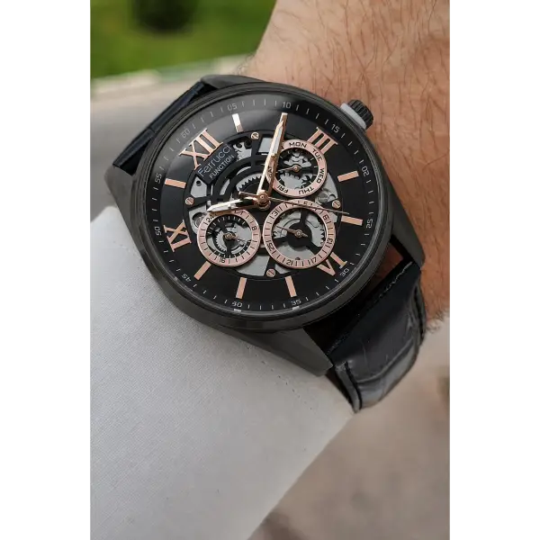 Rakamları Rose Kordonu Siyah Renk İç Göstergeleri Aktif 45 Mm Erkek Kol Saati