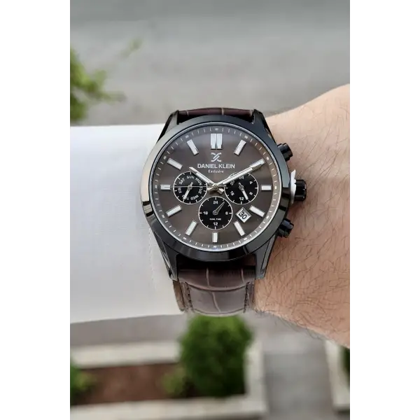 Acı Kahverengi Renk 43 Mm İç Göstergeleri Aktif Erkek Kol Saati