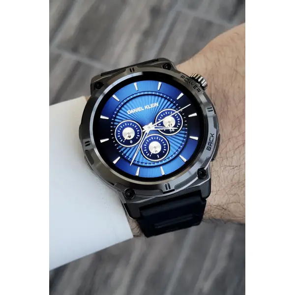 Çağrı Alma ve Yapma Özellikli Siyah Renk Android ve İphone Uyumlu Akıllı Saat