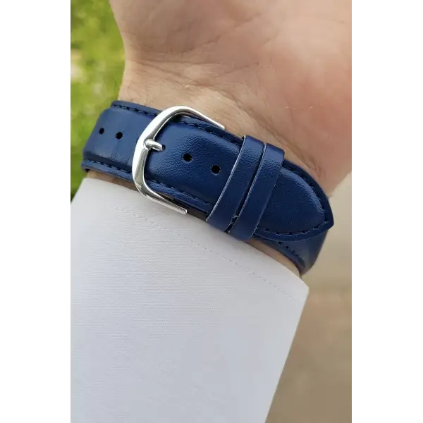 Casio CSISTE11 Kasası Gümüş Kordonu Lacivert Renk Hediye Paketli Erkek Kol Saati