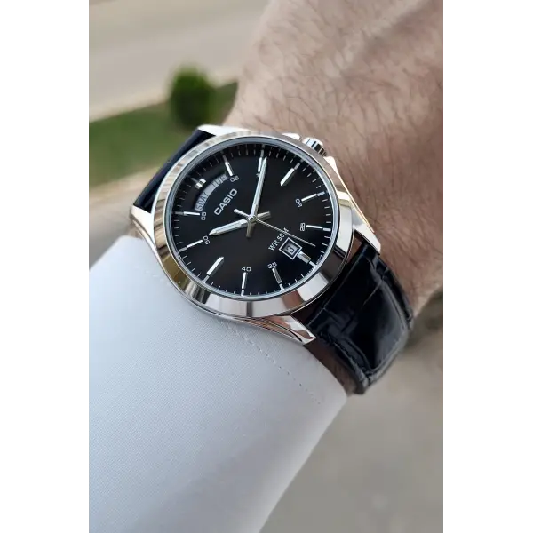 Casio CSISTE187 Kasası Metalik Kordonu Siyah Renk 2 Yıl Garantili Erkek Kol Saati