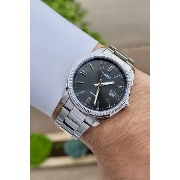 Casio CSISTE4 Rakamları Gümüş Renk Hediye Paketli Erkek Kol Saati