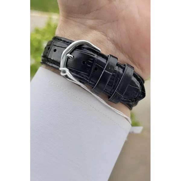 Casio CSISTE7 Kasası Gümüş Kordonu Siyah Renk Hediye Paketli Erkek Kol Saati