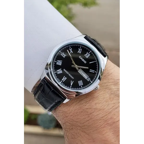 Casio CSISTE8 Kasası Gümüş Kordonu Siyah Renk Hediye Paketli Erkek Kol Saati