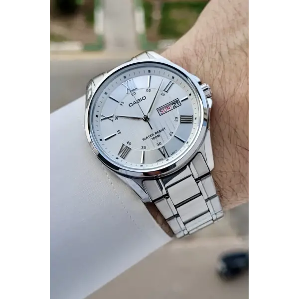 Casio Gümüş Renk Fonksiyonlar Aktif Orijinal Çelik Erkek Kol Saati