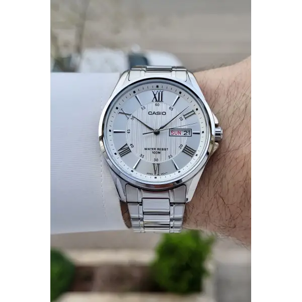 Casio Gümüş Renk Fonksiyonlar Aktif Orijinal Çelik Erkek Kol Saati