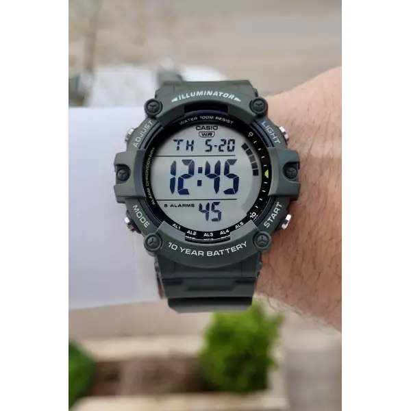 Casio Silikon Kordon 100 M Su Geçirmez Erkek Kol Saati 2 Yıl Garantili