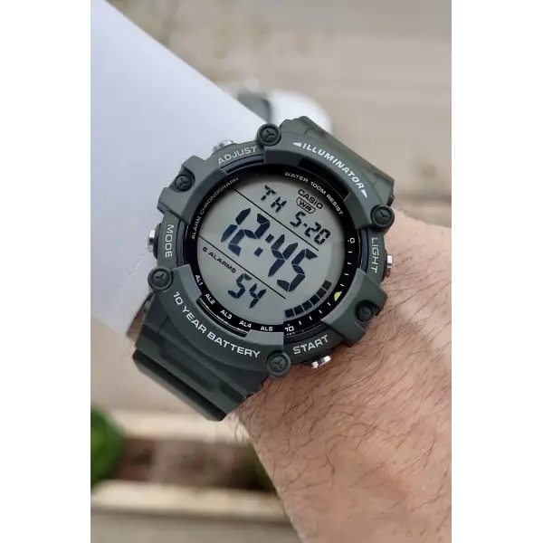 Casio Silikon Kordon 100 M Su Geçirmez Erkek Kol Saati 2 Yıl Garantili