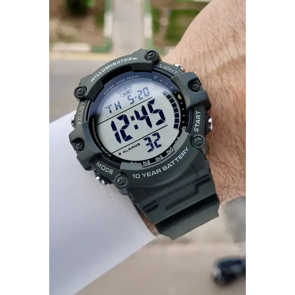 Casio Silikon Kordon 100 M Su Geçirmez Erkek Kol Saati 2 Yıl Garantili