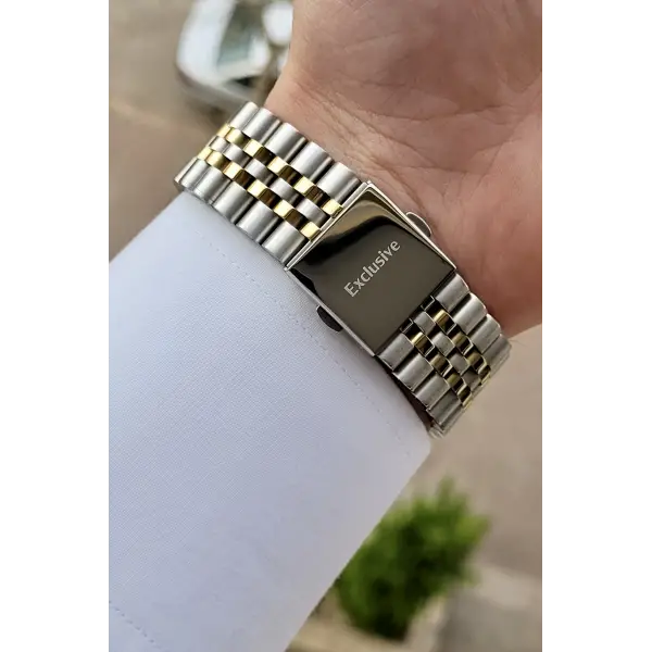 Daniel Klein DKISTE393 Gold Gümüş Renk iç Göstergeleri Aktif Fonksiyonlu 2 Yıl Garantili Erkek Kol Saati