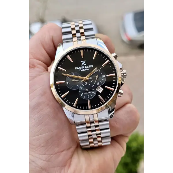 Daniel Klein DKISTE394 Rose Gümüş Renk iç Göstergeleri Aktif Fonksiyonlu 2 Yıl Garantili Erkek Kol Saati