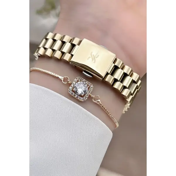 Daniel Klein DKISTE445 Marka Takvimli Bayan Kol Saati Bileklik Hediyeli