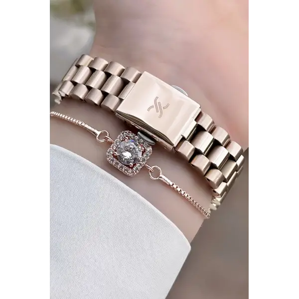 Daniel Klein DKISTE446 Marka Takvimli Bayan Kol Saati Bileklik Hediyeli