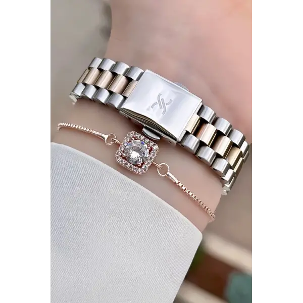 Daniel Klein DKISTE447 Marka Takvimli Bayan Kol Saati Bileklik Hediyeli